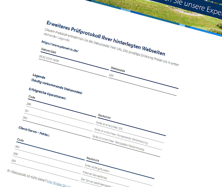 Erweitertes Prüfprotokoll URL-Monitoring